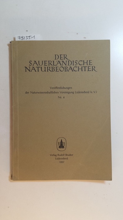 Diverse  Der Sauerländische Naturbeobachter, Nr. 4, 