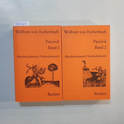 Wolfram, von Eschenbach  Parzival : mittelhochdeutsch/neuhochdeutsch, Teil: Bd. 1 = Buch 1 - 8 + Bd. 2., Buch 9 - 16; Nachwort (2 BÄNDE) 
