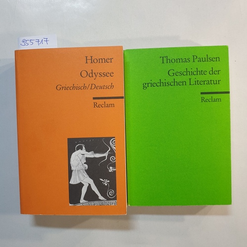   Reclams Universal-Bibliothek, Griechisch/Deutsch Konvolut (2 BÜCHER)/ Homer: Odyssee + Thomas Paulsen: 	Geschichte der griechischen Literatur 