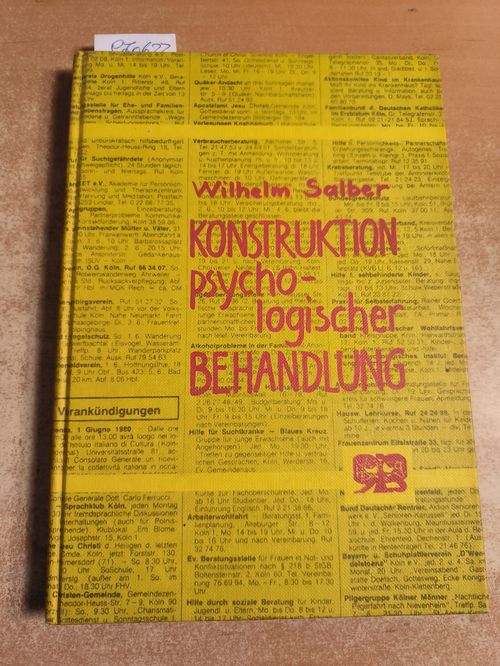 Wilhelm Salber  Konstruktion psychologischer Behandlung 