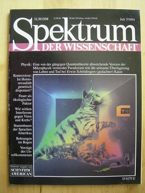 Kunkel, Albrecht (Chefred.).  Spektrum der Wissenschaft. Heft Juli 1994. 