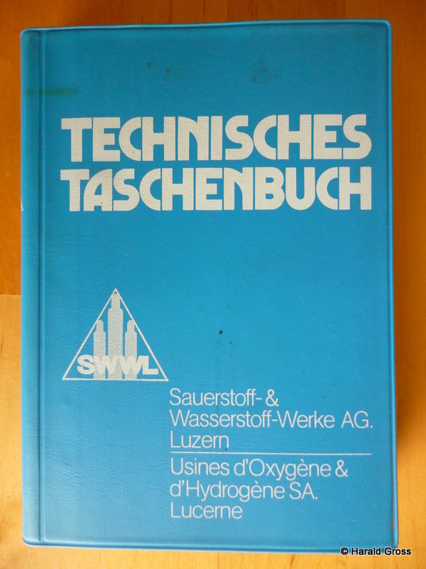 Sauerstoff- & Wasserstoff-Werke AG, Luzern.  Technisches Taschenbuch. "TT-80". 