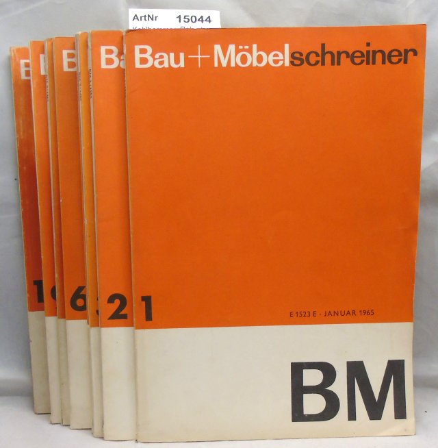 Kohlhammer, Robert (Hrsg.)  Bau + Möbelschreiner 1965, 10 Monatshefte, 