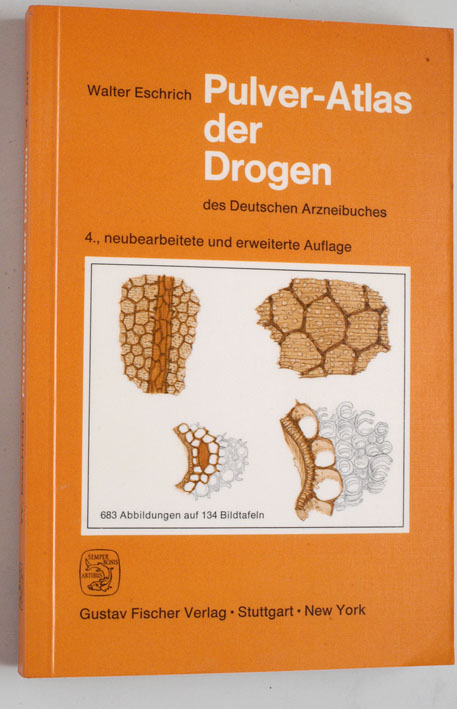 Eschrich, Walter.  Pulver-Atlas der Drogen des Deutschen Arzneibuches. 