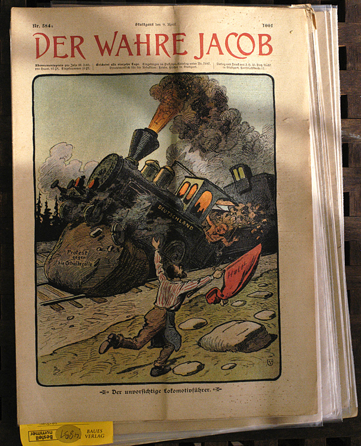 Georg Baßler (Red.).  Der wahre Jacob. Jahrgang 1901. 14 Ausgaben. 