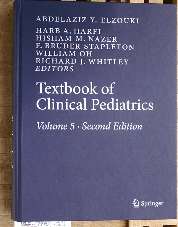 Elzouki, A. Y., H. A. Harfi and H. Nazer.  Textbook of Clinical Pediatrics. Volume 5. With 990 Figures and 812 Tables. 