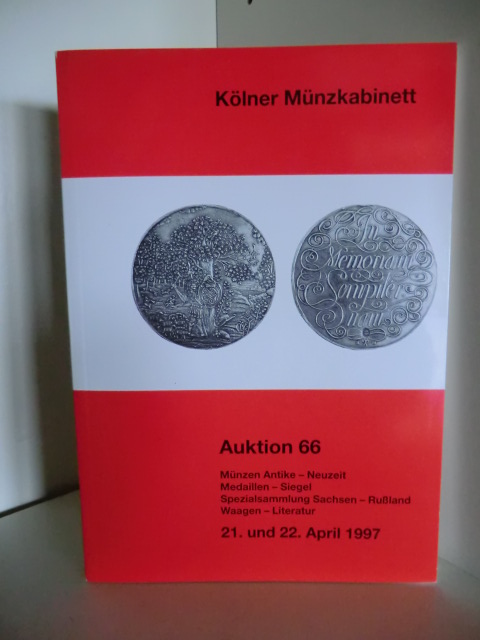 Kroha, Tyll  Kölner Münzkabinett. Auktion 66. 21. und 22. April 1997 