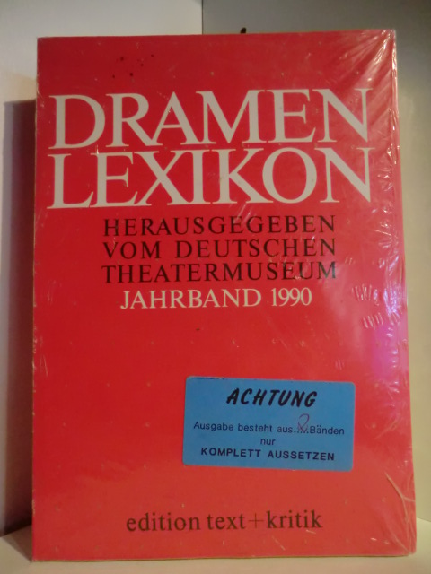 Deutsches Theatermuseum  Dramen Lexikon Band 1 und 2. Jahrband 1990 (originalverschweißtes Exemplar) 