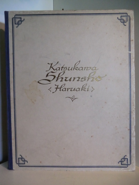 Succo, Friedrich  Ostasiatische Graphik Band 3: Katsukawa Shunsho (Haruaki) 