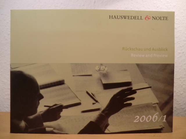 Vorwort von Ernst Nolte  Rückschau und Ausblick - Review and Preview 2006 / 1 