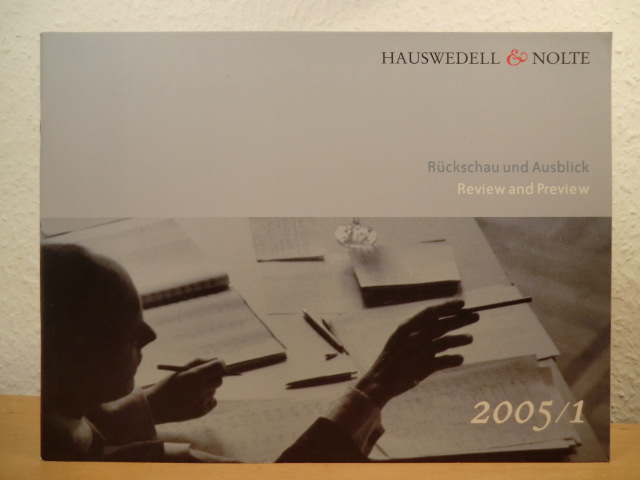 Vorwort von Ernst Nolte  Rückschau und Ausblick - Review and Preview 2005 / 1 