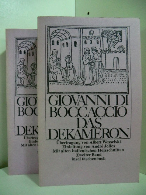 Boccaccio, Giovanni di:  Das Dekameron Band 1 und 2. Mit alten italienischen Holzschnitten. 
