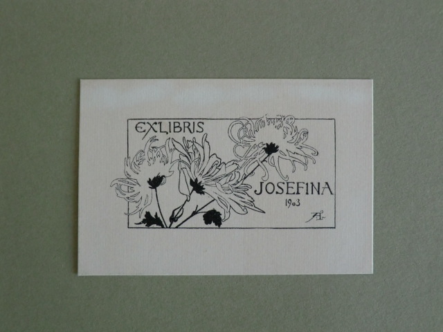 Amezna, G.:  Exlibris Josefina. Motiv: Blumen 