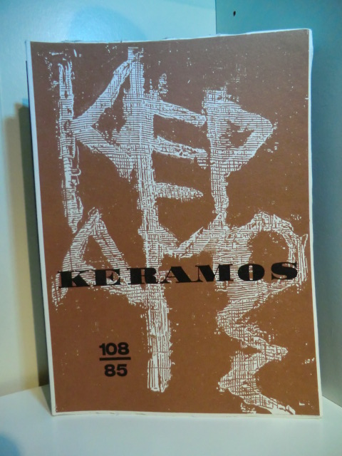 Meinz, Manfred:  Keramos. Zeitschrift der Gesellschaft der Keramikfreunde. Heft 108, April 1985 