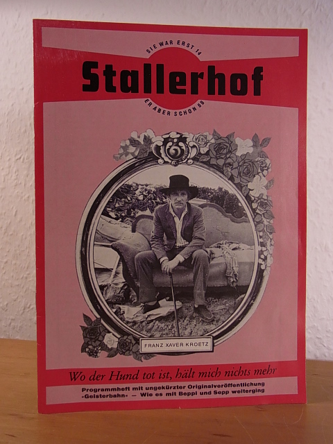 Kroetz, Franz Xaver - Regie: Ulrich Heising u. Karl Kneidl:  Stallerhof. Ein Stück in drei Akten. Deutsches Schauspielhaus Hamburg, Premiere am 24. Juni 1972 