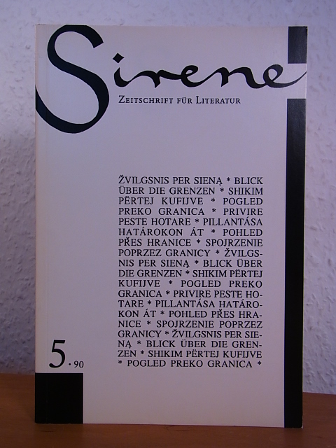 Estran, Chantal (Hrsg.):  Sirene. Zeitschrift für Literatur. 3. Jahrgang, Heft Nr. 5, April 1990 