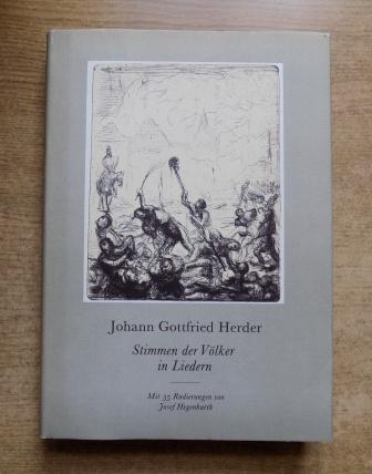 Herder, Johann Gottfried  Stimmen der Völker in Liedern - Eine Auswahl. 