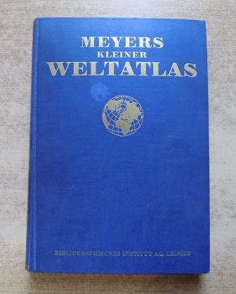 Lehmann, Edgar  Meyers kleiner Weltatlas - 92 Haupt- und Nebenkarten, mit alphabetischem Namensverzeichnis und einer geographischen Einleitung. 