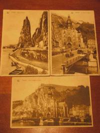   3 alte Postkarten DINANT/Belgien 