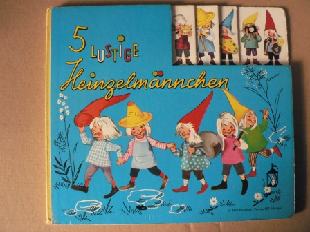Felicitas Kuhn (Illustr.) (?)/Marianne Böck-Hartmann (?)  5 lustige Heinzelmännchen (Register-Buch) 