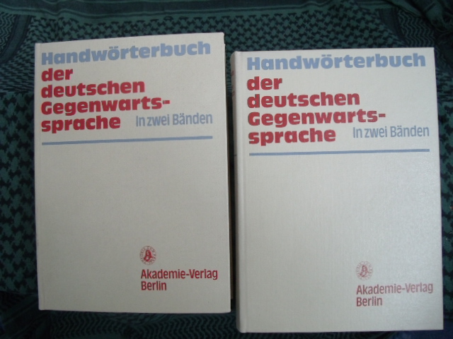 Autorenkollektiv  Handwörterbuch der deutschen Gegenwartssprache  In zwei Bänden 