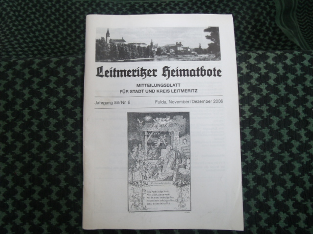   Leitmeritzer Heimatbote  Mitteilungsblatt für Stadt und Kreis Leitmeritz. Jahrgang 58/Nr.6. November/Dezember 2006 