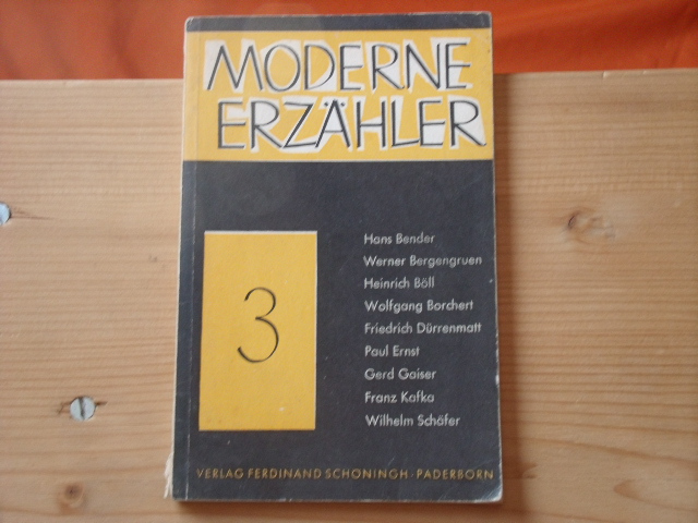Hammes, Karl (Hrsg.)  Moderne Erzähler III 