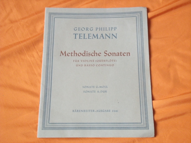 Seiffert, Max (Hrsg.)  Georg Philipp Telemann. Methodische Sonaten für Violine oder Querflöte und Basso continuo.  