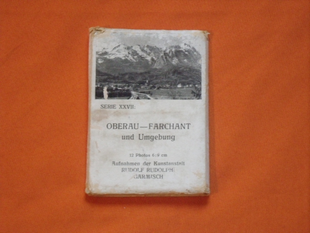   Oberau-Farchant und Umgebung. 12 Photos 6:9 cm. Aufnahmen der Kunstanstalt Rudolf Rudolphi. 