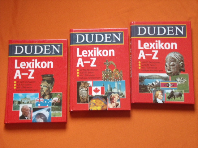   Duden Lexikon A  Z (drei Bände) 