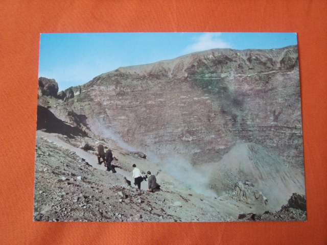   Postkarte: Vesuv  Krater 