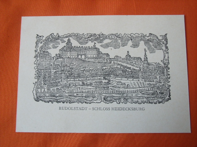   Ansichtskarte: Rudolstadt  Schloss Heidecksburg  