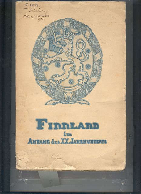 Ministerium der auswärtigen Angelegenheiten Finnlands  Finnland im Anfang des XX. Jahrhunderts 