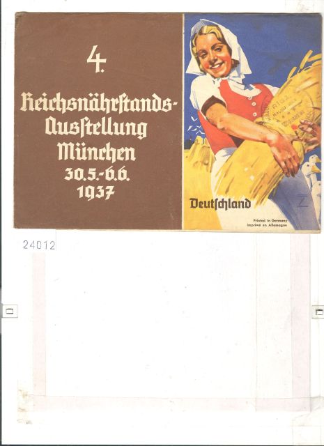 .  4. Reichsnährstand Austellung München 30.5 - 6.6. 1937 