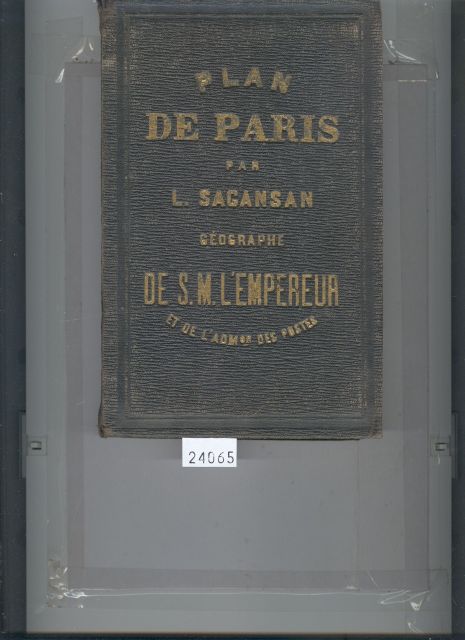 L. Sagansan  Plan de Paris 