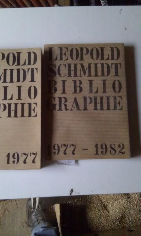.  Leopold Schmidt Bibliographie 1930 - 1977 und 1977 - 1982 