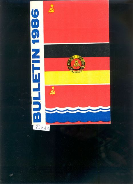 Estnische Gesellschaft für Freundschaft und kulturelle Verbindungen mit dem Ausland  Bulletin 1986  der estnischen Abteilung der Sowjetischen Gesellschaft für Freundschaft mit der DDR 