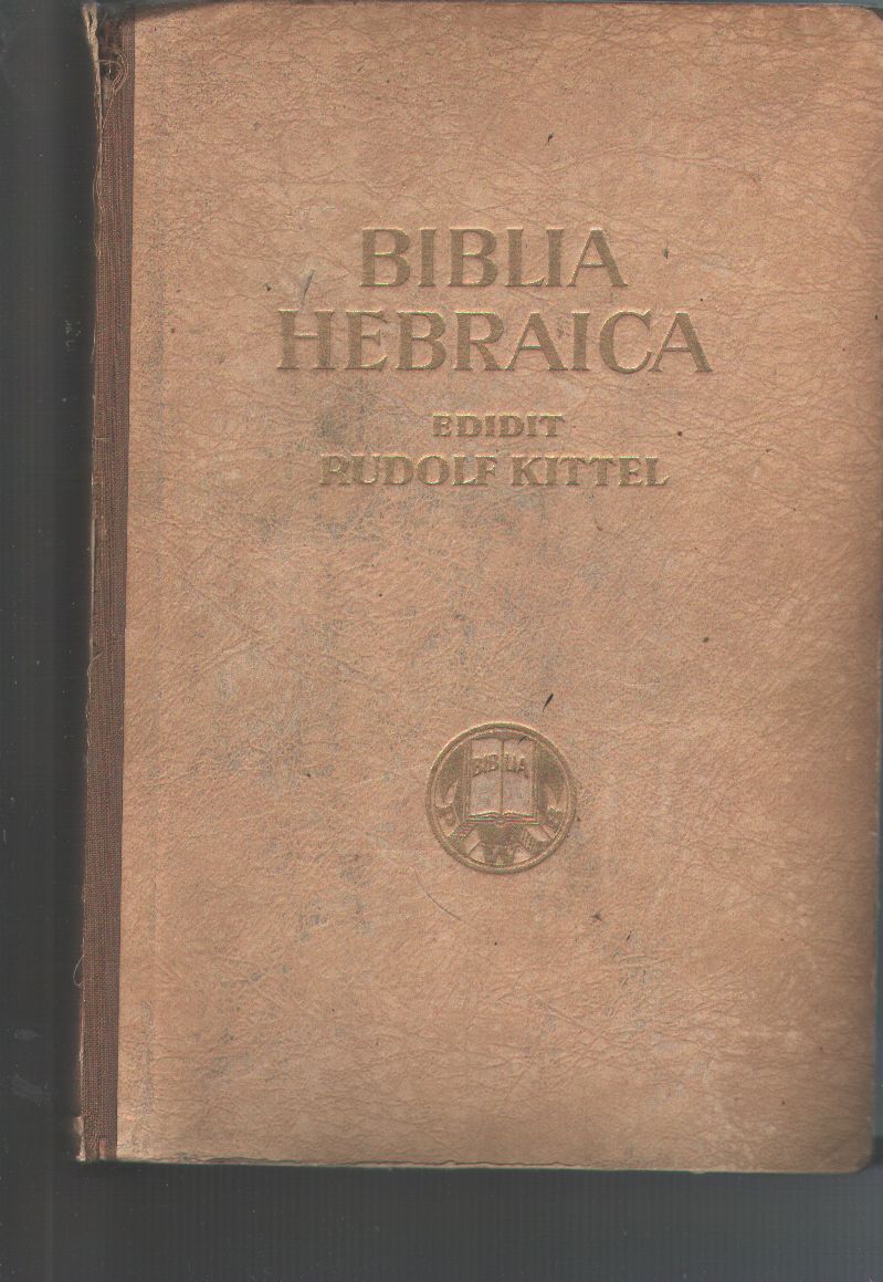 Edidit Rud. Knittel,  P.Kahle, A. Alt, O. Eisenfeldt, adjuvantibus W. Baumgartner, G. Beer, J. Begrich, J.A. Bewers, F. Buhl, J. Hempel, F. Horst, M. Noth, O. Proksch, G. Quell, Th H. Robinson, W. Rud  Biblia Hebraica Volumen II (Jesaia - Chronica II) 