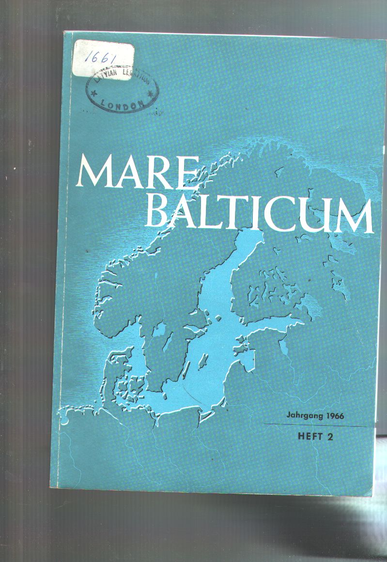 "."  Mare Balticum Heft 2  Jahrgang 1966 