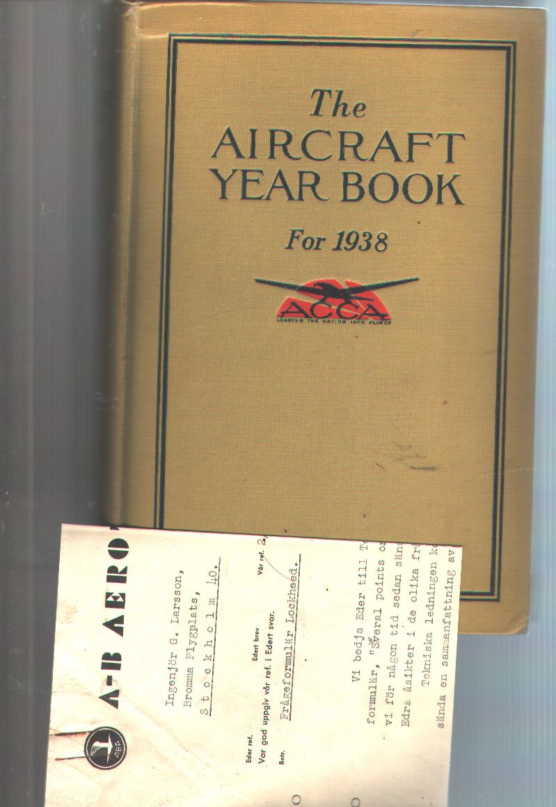 Howard Mingos  The Aircraft Year Book for 1938 