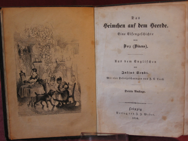 Boz ( Dickens ):  Das Heimchen auf dem Herde. Eine Elfengeschichte. 