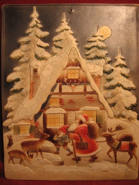   Adventskalender " Weihnachtsmann am Waldhaus ". 