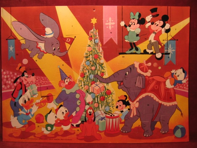 Disney, Walt:  Adventskalender " Micky Maus und ihre Freunde im Zirkus ". 