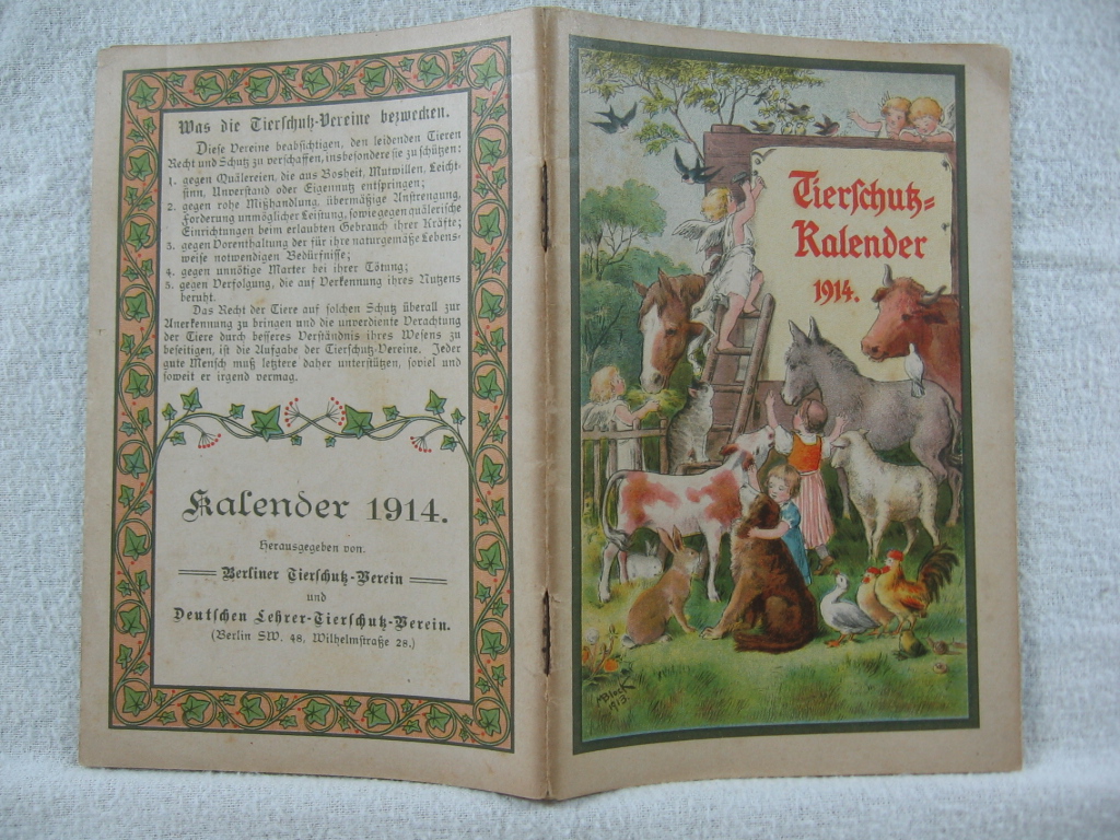   Tierschutz-Kalender 1914. 