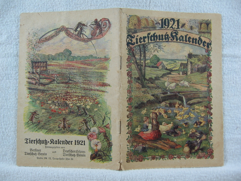   Tierschutz-Kalender 1921. 