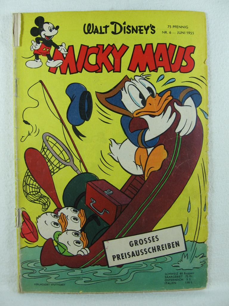 Disney, Walt:  Micky Maus. 5. Jahrgang, Heft 6, Januar 1955.. 