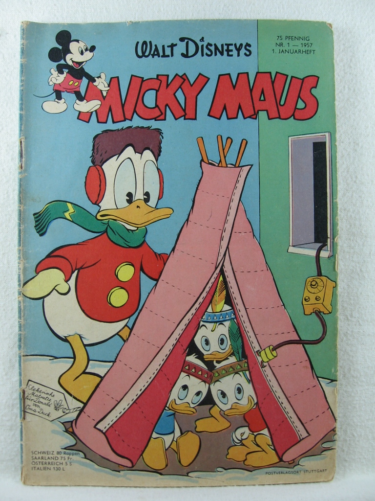 Disney, Walt:  Micky Maus. Heft 1, 1957. 