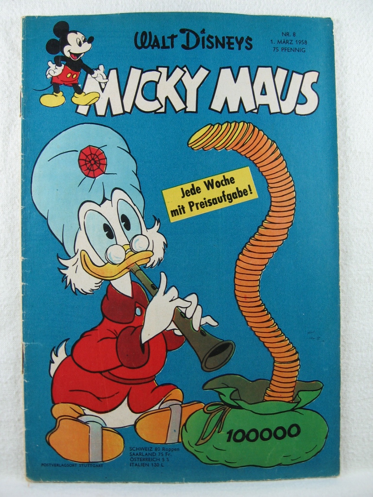 Disney, Walt:  Micky Maus. Heft 8, 1958. 