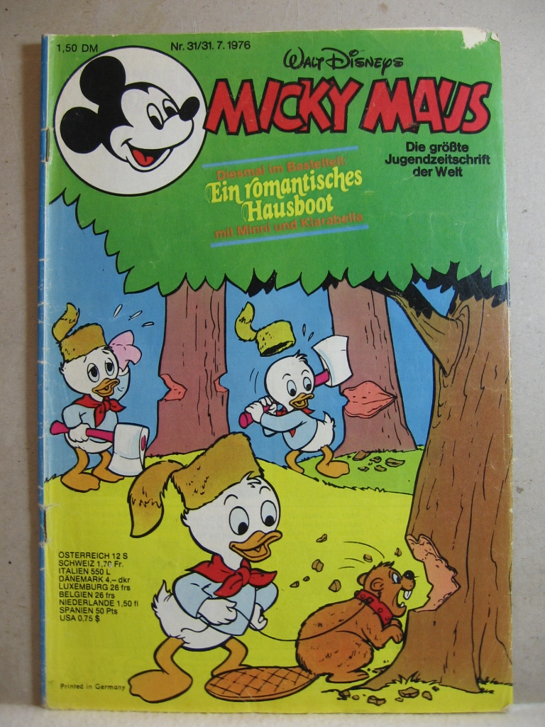 Disney, Walt:  Micky Maus. 1976, Heft 31. 