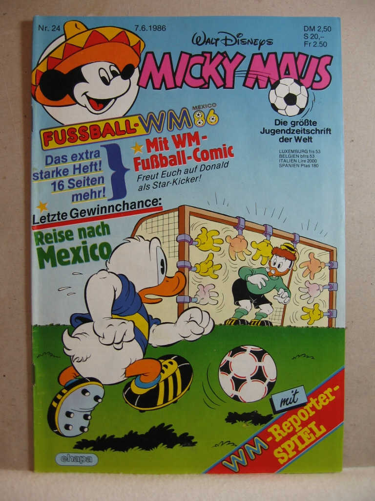 Disney, Walt:  Micky Maus. 1986, Heft 24. 